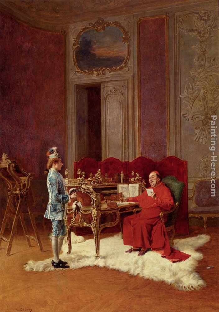 Charles Edouard Edmond Delort Game For The Cardinal